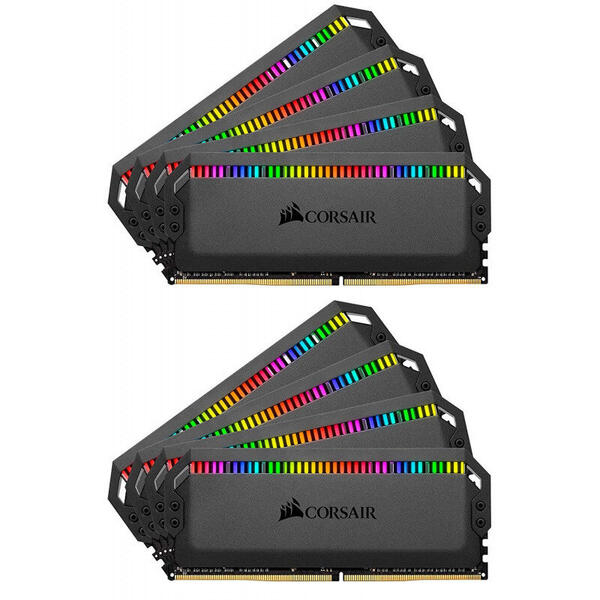 Memorie Corsair Dominator Platinum RGB 128GB DDR4 3000MHz CL15 Kit x 8