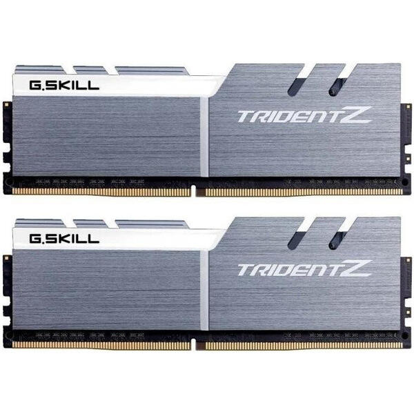 Memorie G.Skill Trident Z Silver 16GB DDR4 3200MHz CL14 1.35v Dual Channel Kit