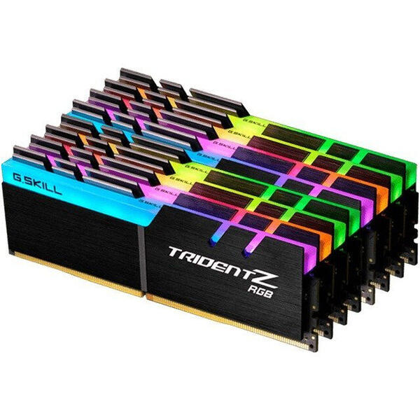 Memorie G.Skill Trident Z RGB 64GB DDR4 3200MHz CL14 1.35v Quad Channel Kit