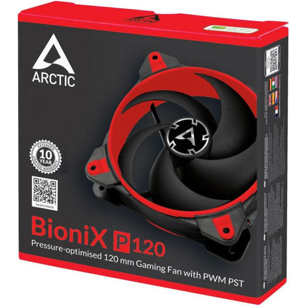 Ventilator PC Arctic AC BioniX P120 Red PWM 120 mm