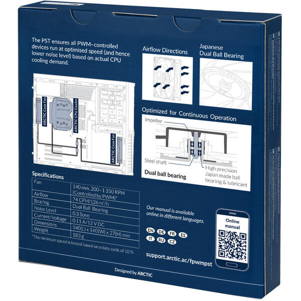 Ventilator PC Arctic AC F14 PWM PST CO 140mm