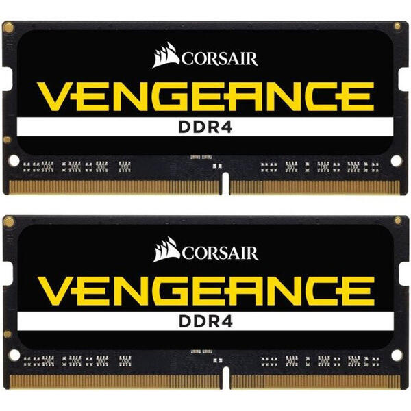 Memorie Notebook Corsair Vengeance, 32GB, DDR4, 3000MHz, CL18, 1.2v, Dual Channel Kit