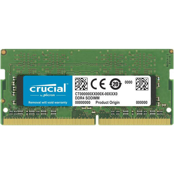 Memorie Notebook Crucial 16GB, DDR4, 3200MHz, CL22, 1.2v