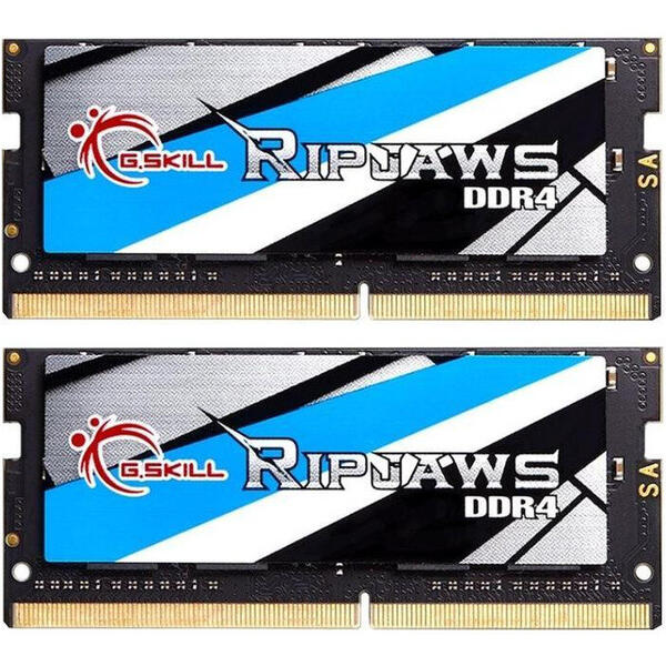 Memorie Notebook G.Skill Ripjaws 32GB, DDR4, 3200MHz, CL18, 1.2v , Dual Channel Kit