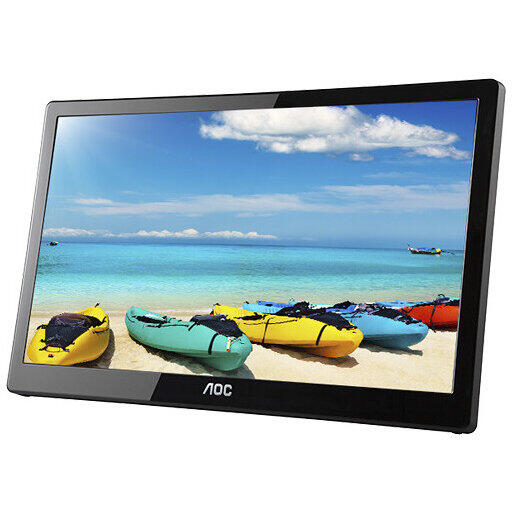 Monitor LED AOC Portabil 15.6 inch 5 ms Black 60Hz