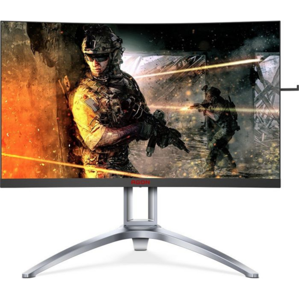 Monitor LED AOC Gaming AG273QCX 27 inch Curbat 2K 1 ms Black-Grey FreeSync 144Hz