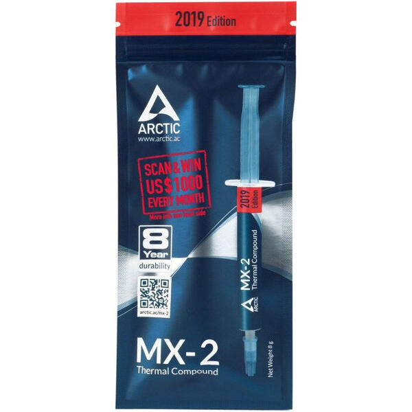 Pasta Termoconductoare Arctic AC MX-2, 2019 Edition, 8g