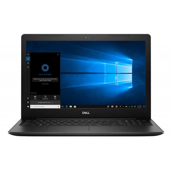 Laptop Dell Inspiron 3583, 15.6" FHD, Intel Core i5-8265U, 8GB DDR4, 256GB SSD, GMA UHD 620, Win 10 Home, Black, 2Yr CIS