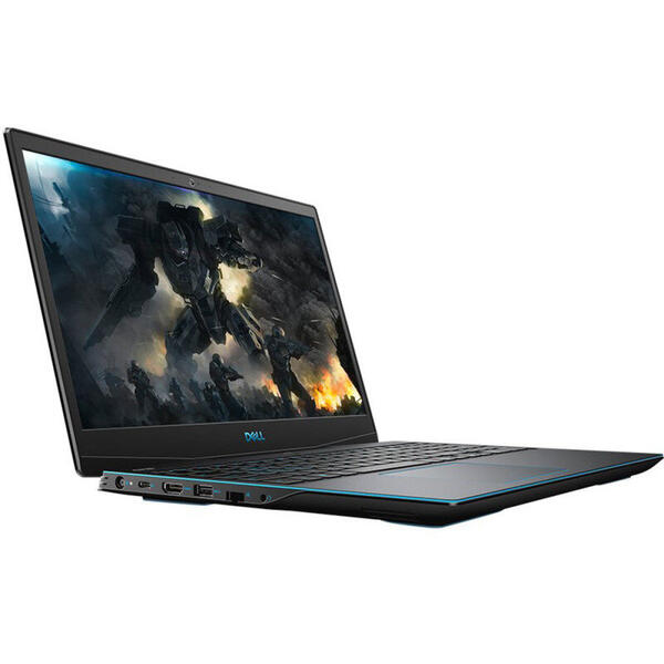 Laptop Dell Gaming G3 3590, 15.6'' FHD, Intel Core i7-9750H, 16GB DDR4, 1TB + 256GB SSD, GeForce GTX 1650 4GB, Win 10 Pro, Black, 3Yr CIS