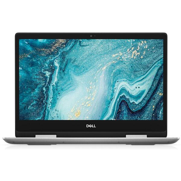 Laptop Dell Inspiron 5491 2-in-1, Intel Core i7-10510U, 14 inch FHD Touch, 8GB DDR4, 512GB SSD, NVIDIA GeForce MX230 2GB, Windows 10 Home, Silver