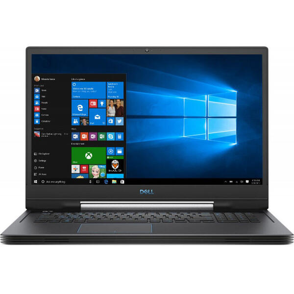 Laptop Dell Inspiron G7 7790, 17.3'' FHD IPS, Intel Core i7-9750H, 16GB DDR4, 1TB + 256GB SSD, GeForce RTX 2060 6GB, Win 10 Pro, Black, 3Yr CIS
