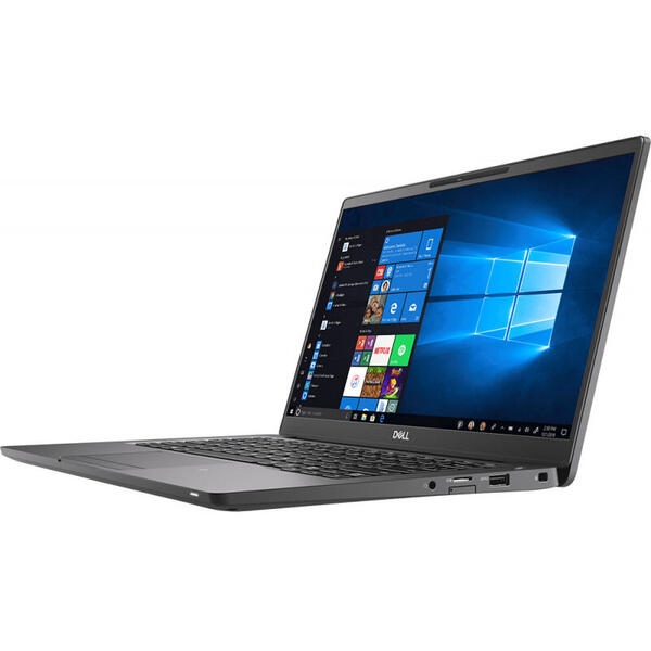 Laptop Dell Latitude 7400, 14'' FHD, Intel Core i5-8265U, 16GB DDR4, 256GB SSD, GMA UHD 620, Win 10 Pro, Black