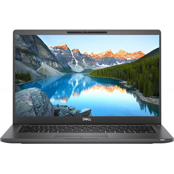 Laptop Dell Latitude 7400, 14'' FHD, Intel Core i5-8265U, 16GB DDR4, 512GB SSD, GMA UHD 620, Win 10 Pro, Black