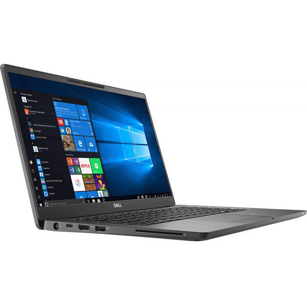 Laptop Dell Latitude 7400, 14'' FHD, Intel Core i5-8265U, 16GB DDR4, 512GB SSD, GMA UHD 620, Win 10 Pro, Black