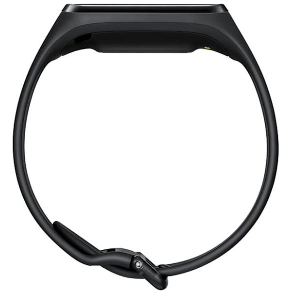 Bratara fitness Samsung Galaxy Fit E (2019), rezistent la apa, senzor ritm cardiac, curea silicon, Black