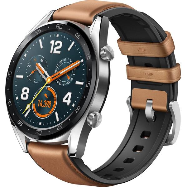 SmartWatch Huawei WATCH GT B19V, Bluetooth, GPS, Rezistent la apa, senzor HR