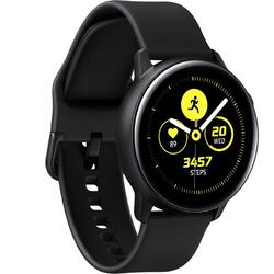 Galaxy Watch Active (2019), curea silicon, WiFi, Bluetooth, GPS si NFC, Negru