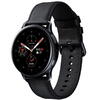 SmartWatch Samsung Galaxy Watch Active 2 (2019), 40 mm, Wi-Fi, Bluetooth, GPS, NFC, Rezistent la apa, Otel negru, Curea piele, Negru