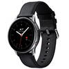 SmartWatch Samsung Galaxy Watch Active 2 (2019), 40 mm, Wi-Fi, Bluetooth, GPS, NFC, Rezistent la apa, Otel argintiu, Curea piele, Negru