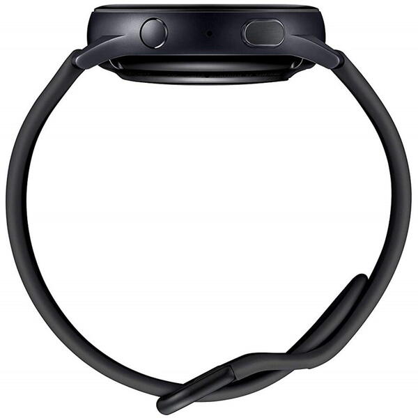 SmartWatch Samsung Galaxy Watch Active 2 (2019), 40 mm, Wi-Fi, Bluetooth, GPS, NFC, Rezistent la apa, Aluminiu Negru, Curea silicon, Negru