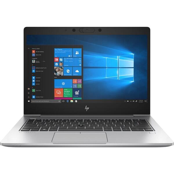 Laptop HP EliteBook 830 G6, Intel Core i7-8565U, 13.3" FHD, 16GB DDR4, 512GB SSD, UHD Graphics 620, Windows 10 Pro, Silver