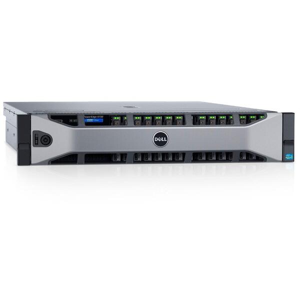 Server Brand Dell PowerEdge R730, Intel Xeon E5-2620 v4, 16GB RAM, 600GB HDD, PERC H730, PSU 2 x 750W, No OS