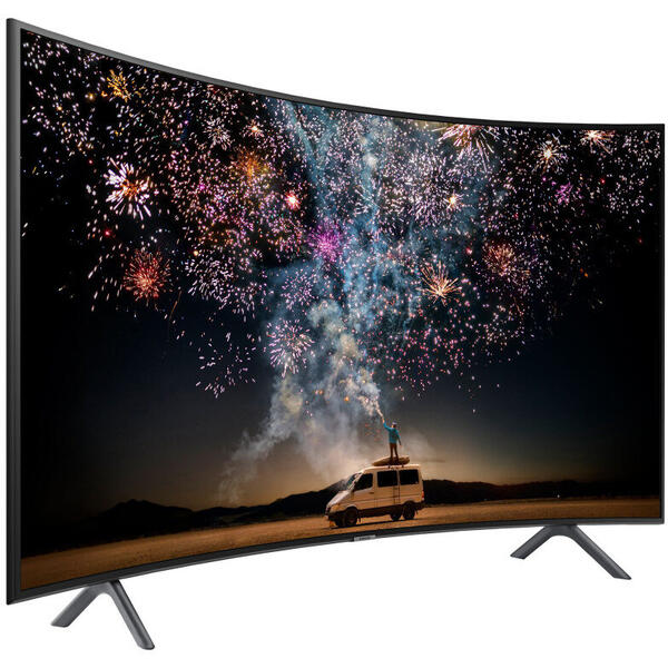 Televizor LED Samsung Smart TV Curbat 65RU7302 Seria RU7302, 163cm, Negru, 4K UHD, HDR