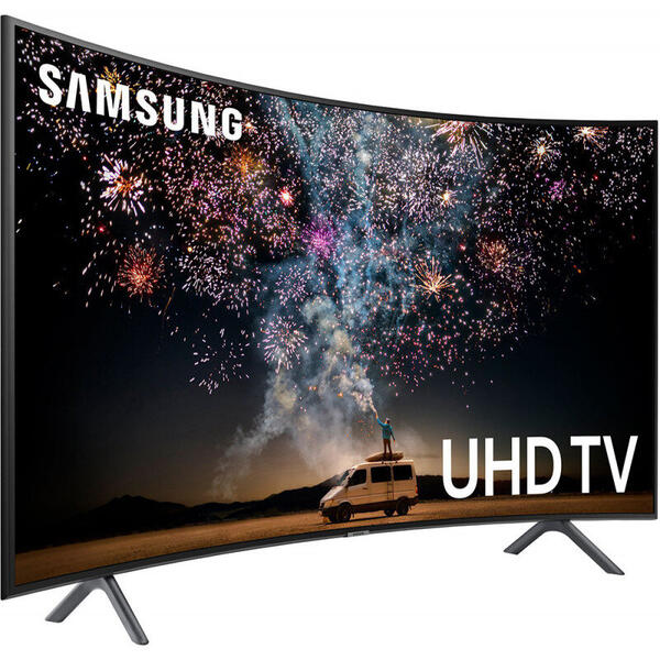 Televizor LED Samsung Smart TV Curbat 65RU7302 Seria RU7302, 163cm, Negru, 4K UHD, HDR