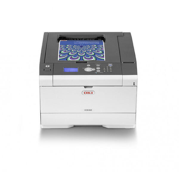 Imprimanta Laser Color OKI C532dn, Format A4, 30 ppm, Duplex, Retea, Alb