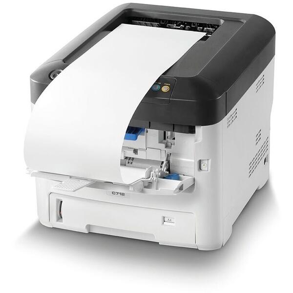 Imprimanta Laser Color OKI C712n, Format A4, 36 ppm, Duplex, Retea, USB