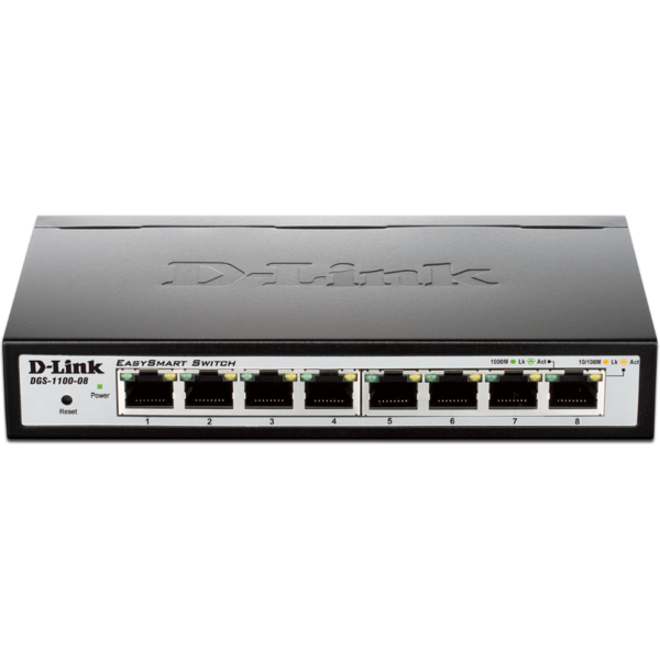 Switch D-LINK Gigabit DGS-1100-08, 8x LAN