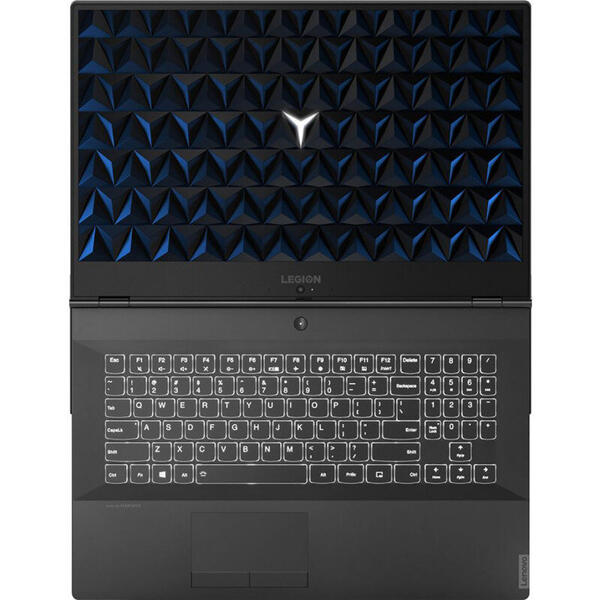 Laptop Lenovo Gaming Legion Y540, 17.3'' FHD IPS, Intel Core i7-9750H, 8GB DDR4, 1TB + 128GB SSD, GeForce GTX 1650 4GB, FreeDos, Black