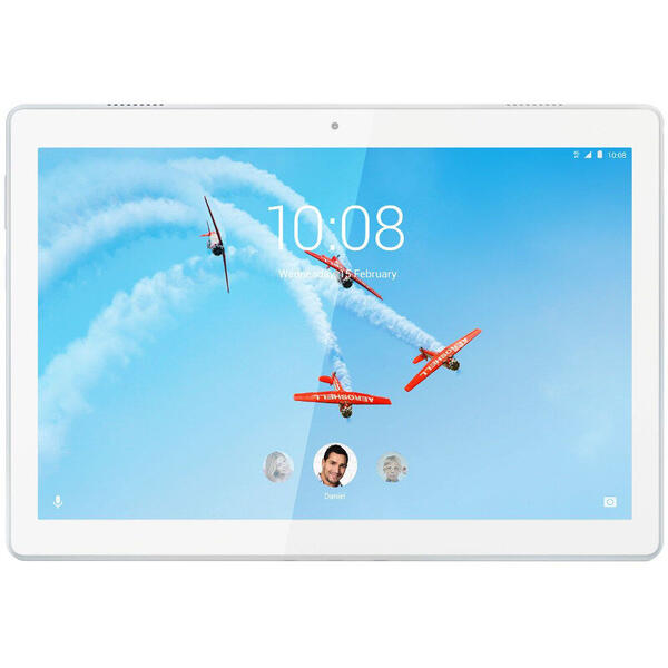 Tableta Lenovo Tab M10 TB-X605L, 10 inch Multi-touch, Cortex-A53 1.8GHz Octa Core, 3GB RAM, 32GB flash, Wi-Fi, Bluetooth, GPS, LTE, Android 8.0, Polar White