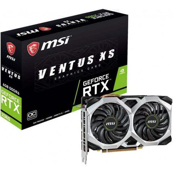 Placa video MSI GeForce RTX 2060 VENTUS XS OC 6GB GDDR6 192-bit