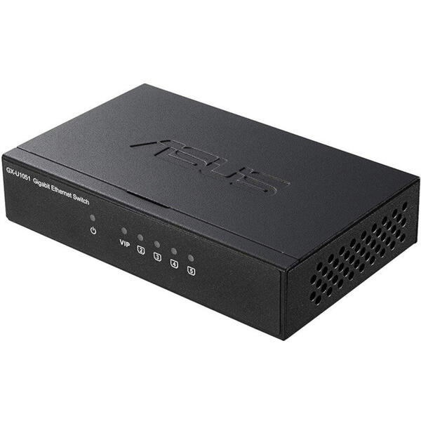 Switch Asus GX-U1051, 5 x LAN, 10/100/1000 Mbps