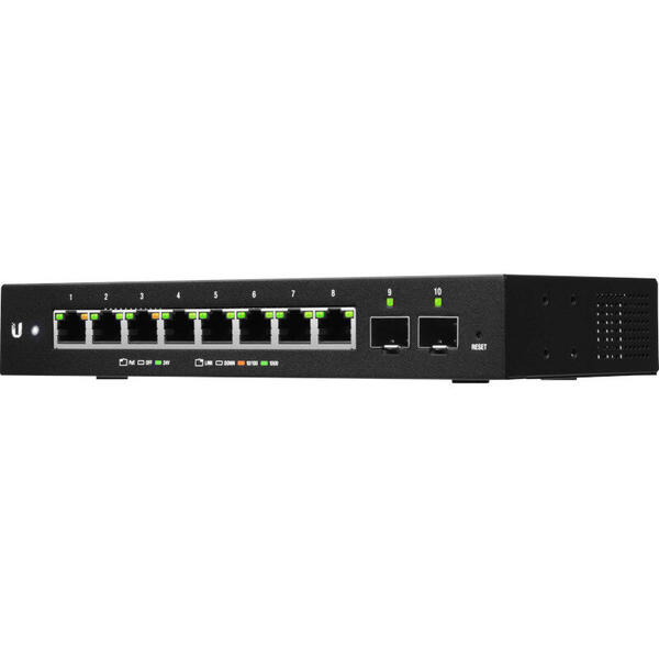 Switch Ubiquiti Gigabit EdgeSwitch 10XP, 8 x LAN, 2 x SFP, PoE