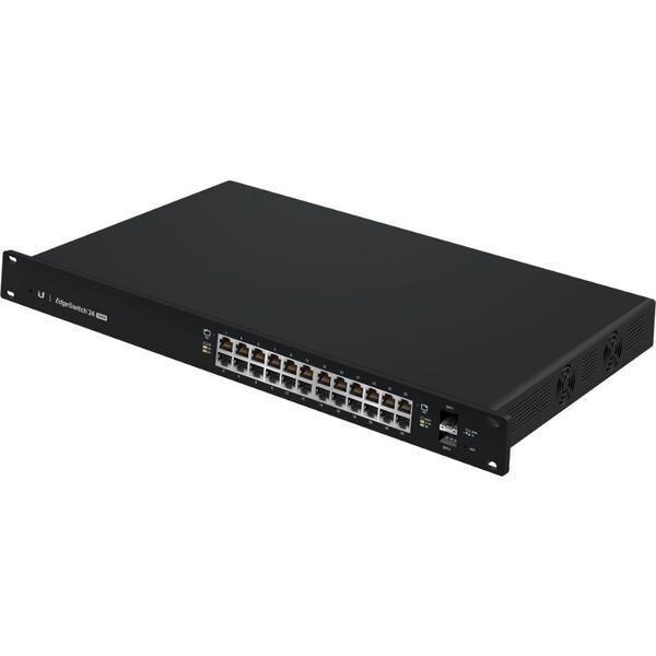 Switch Ubiquiti Gigabit EdgeSwitch 24-port 250W, 24 x LAN, 2 x SFP, PoE