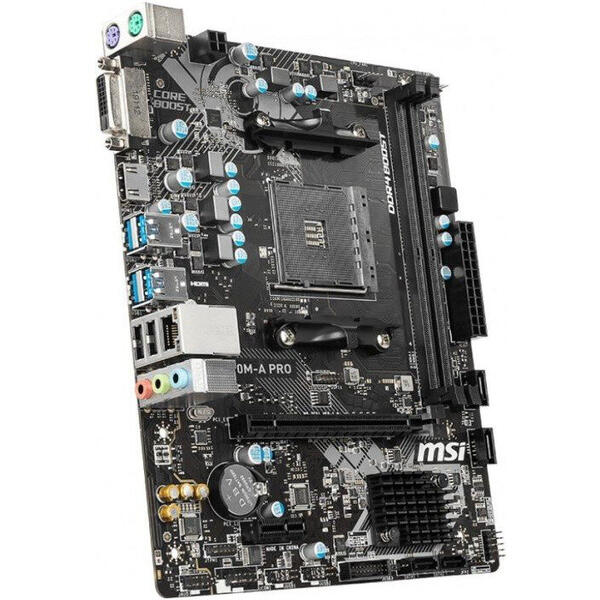 Placa de baza MSI A320M-A PRO, Socket AM4, mATX