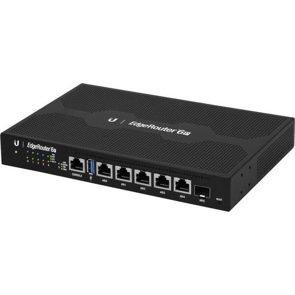 Router Ubiquiti Gigabit EdgeRouter 6P, 5 x LAN, 1 x Console, PoE