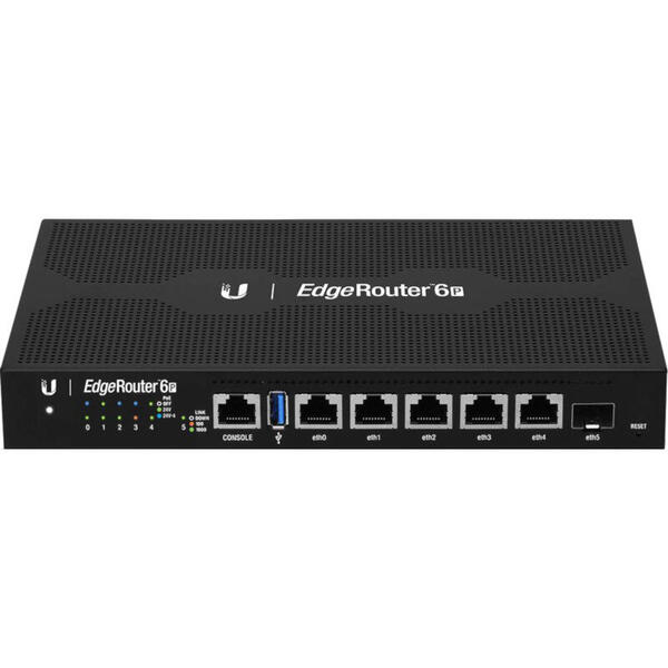 Router Ubiquiti Gigabit EdgeRouter 6P, 5 x LAN, 1 x Console, PoE