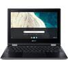 Laptop Acer 2-in-1 Chromebook Spin 511 R752TN-C6JR, Intel Celeron N4000, 11.6 inch Touch, 4GB RAM, 32GB eMMC, Intel UHD Graphics 600, Chrome OS, Shale Black