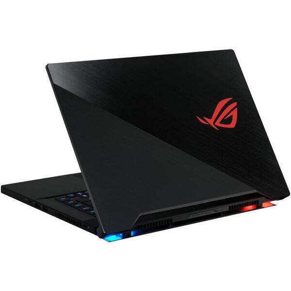 Laptop Asus Gaming ROG Zephyrus S GX502GW, 15.6'' FHD 240Hz, Intel Core i7-9750H, 16GB DDR4, 1TB SSD, GeForce RTX 2070 8GB, Win 10 Home, Black