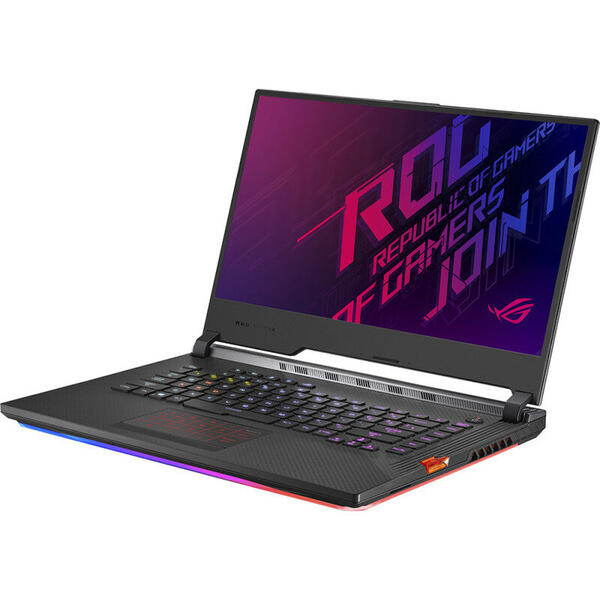 Laptop Asus Gaming ROG Strix SCAR III G531GW, 15.6'' FHD 240Hz, Intel Core i9-9880H, 16GB DDR4, 1TB SSHD + 512GB SSD, GeForce RTX 2070 8GB, Win 10 Home, Gunmetal