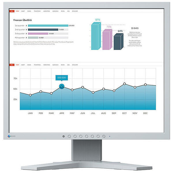 Monitor LED Eizo FlexScan S1934H-GY, 19 inch, IPS, 14ms, Grey