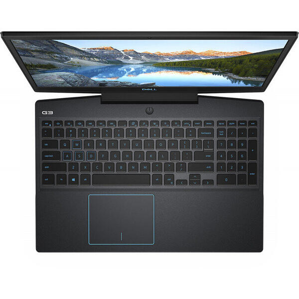 Laptop Dell Gaming G3 15 3590, 15.6'' FHD, Intel Core i7-9750H, 16GB DDR4, 1TB + 256GB SSD, GeForce GTX 1650 4GB, Linux, Black, 3Yr CIS