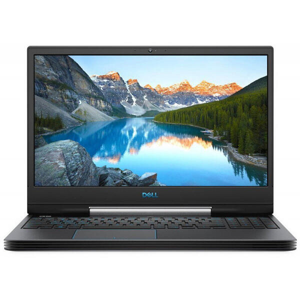 Laptop Dell Gaming G5 15 5590, 15.6'' FHD, Intel Core i7-9750H, 16GB DDR4, 256GB SSD + 1TB 5400, GeForce GTX 1660 Ti 6GB, Linux, Black, 3Yr CIS