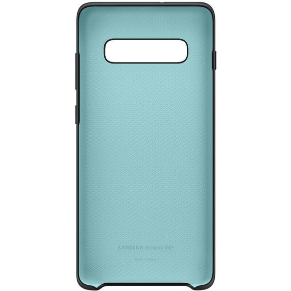 Capac protectie spate Samsung Silicon Black pentru Galaxy S10 Plus