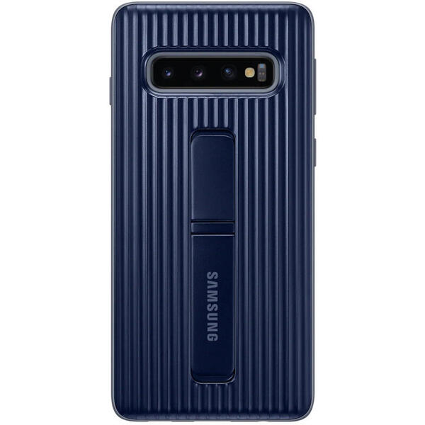 Capac protectie spate Samsung Standing Blue pentru Galaxy S10