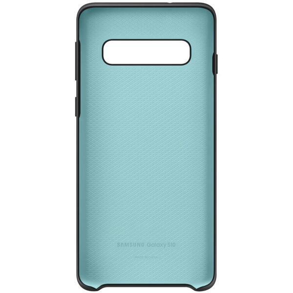 Capac protectie spate Samsung Silicon Black pentru Galaxy S10