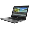 Laptop HP ZBook 17 G6, Intel Core i7-9850H, 17.3'' FHD, 16GB RAM, 1TB HDD + SSD 256GB, nVidia Quadro RTX 3000 6 GB, Windows 10 Pro, Grey